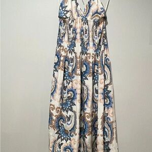 Tibi  Silk Paisley Isabella Slip Dress